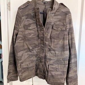 Express Women's Camouflage Military Jacket